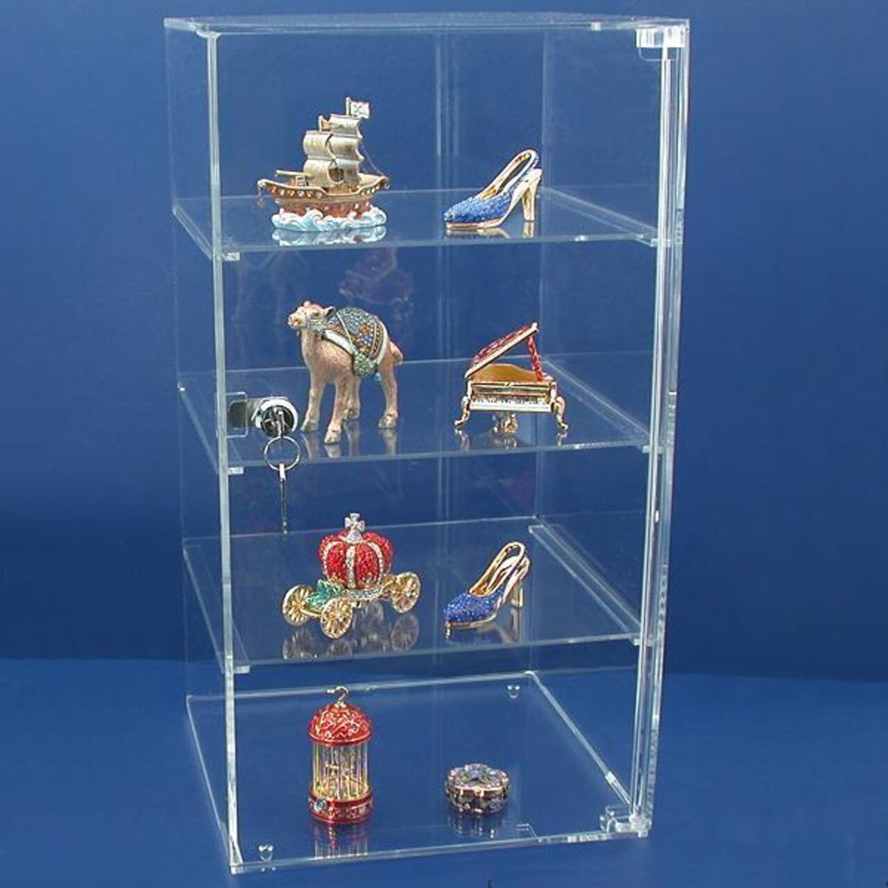 Acrylic Countertop Jewelry Locking Showcase Display